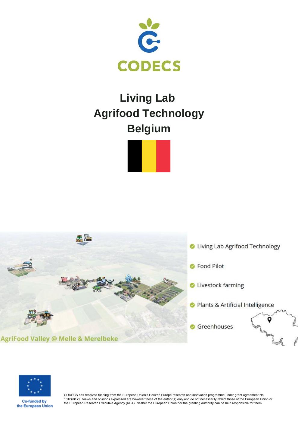 Living Lab Agrifood Technology Belgium